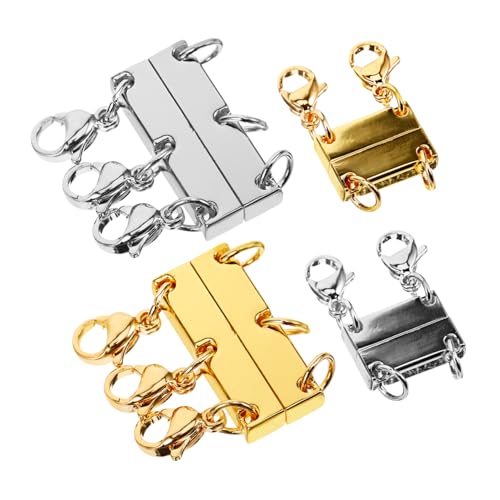 BATHVEVE 4Stücke Teiliges Magnetverschluss für Halsketten und Armbänder DIY Schmuck Zubehör Wiederverwendbar Sicher und Langlebig für Handgefertigte Schmuckprojekte Elegant BATHVEVE 4Stücke Teiliges Magnetverschluss für Halsketten und Armbänder DIY Schmuck Zubehör Wiederverwendbar Sicher und Langlebig für Handgefertigte Schmuckprojekte Elegant von BATHVEVE