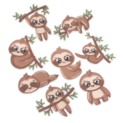 BATHVEVE 8Stücke Niedliche Faultier Patches Bügel und Nähflicken für Kleidung Taschen Hüte Cartoon Design Langlebig und Vielseitig Einsetzbar DIY Dekoration für Rucksäcke BATHVEVE 8Stücke Niedliche Faultier Patches Bügel und Nähflicken für Kleidung Taschen Hüte Cartoon Design Langlebig und Vielseitig Einsetzbar DIY Dekoration für Rucksäcke von BATHVEVE