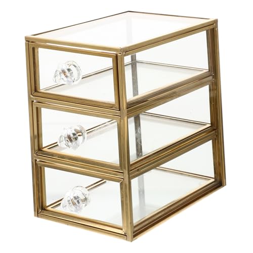 BATHVEVE Kasten Schublade Schmuckschatulle Schubladen-Organizer Make-up-Koffer für den Haushalt storage boxes aufbwahrungs-box Schublade Schreibwarenbehälter Aufbewahrungsbox für Schmuck von BATHVEVE