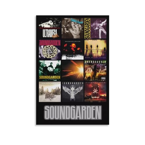 BATTTX Soundgarden Poster auf Leinwand, Wanddekoration, Kunstmalerei, Wohnzimmer, Schlafzimmer, Dekoration, Geschenk, ungerahmt, 30 x 45 cm von BATTTX