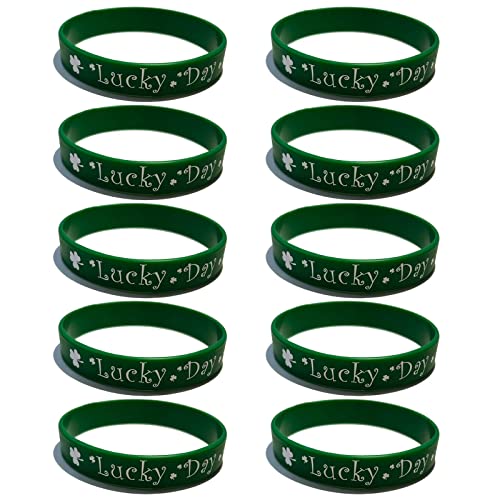 BAYORE 10 Stück Patrick'S Day Silikonarmband Kindertagsgeschenk Zubehör Für Neujahr Geburtstag Partybevorzugung Geschenk Silikonarmbänder Für Kinder von BAYORE