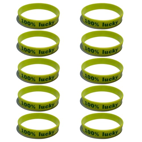 BAYORE 10 Stück Patrick'S Day Silikonarmband Kindertagsgeschenk Zubehör Für Neujahr Geburtstag Partybevorzugung Geschenk Silikonarmbänder Für Kinder von BAYORE