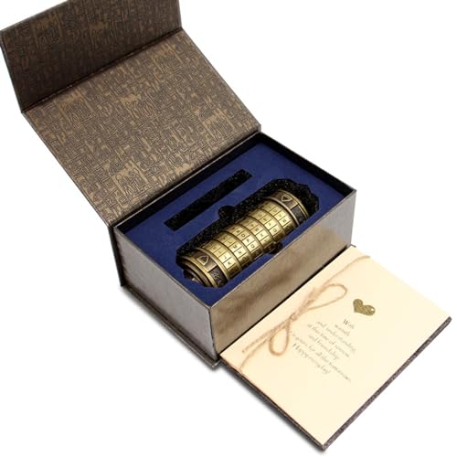 Entsperren Sie Geheimnisvolle Faszinierende Cryptex Schloss Perfektes Jubiläumsgeschenk Zum Valentinstag Für Neugierige Paare. Puzzle Box Für Erwachsene. Puzzle Boxen Mit Versteckten Fächern. von BAYORE