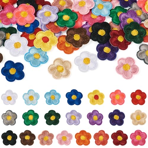 Beadthoven Aufnäher zum Aufbügeln für Kleidung, 66 Stück, niedliche Gänseblümchen, Stickerei, Reparaturapplikationen, verschiedene Farben zum Nähen, für Jacken, Jeans, T-Shirts, Hosen, Kleider Beadthoven Aufnäher zum Aufbügeln für Kleidung, 66 Stück, niedliche Gänseblümchen, Stickerei, Reparaturapplikationen, verschiedene Farben zum Nähen, für Jacken, Jeans, T-Shirts, Hosen, Kleider von BB Beadthoven