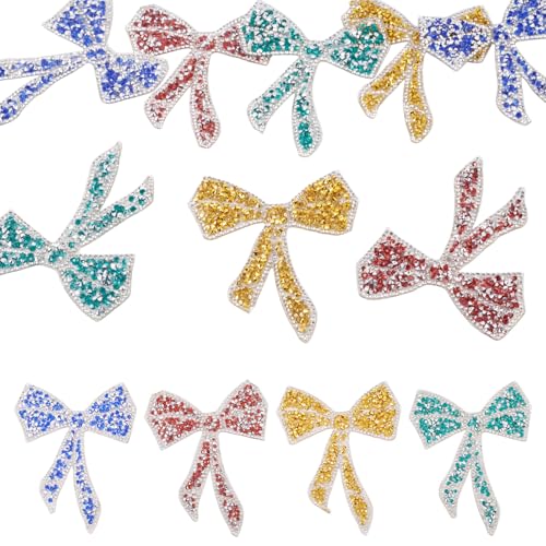 Beadthoven Strass-Schleife zum Aufbügeln, verschiedene Farben, glitzernde Kristallperlen, Schleifen-Applikationen zum Aufnähen auf Kleidung, Jeans, Jacken, Taschen, Hüte, Rucksäcke, Dekorationen Beadthoven Strass-Schleife zum Aufbügeln, verschiedene Farben, glitzernde Kristallperlen, Schleifen-Applikationen zum Aufnähen auf Kleidung, Jeans, Jacken, Taschen, Hüte, Rucksäcke, Dekorationen von BB Beadthoven