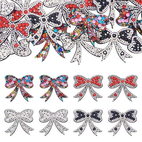 Beadthoven Strass-Schleifenaufnäher zum Aufbügeln, verschiedene Farben, glitzernde Kristallperlen, Schleifen-Applikationen zum Aufnähen auf Kleidung, Jeans, Jacken, Taschen, Hüte, Rucksäcke Beadthoven Strass-Schleifenaufnäher zum Aufbügeln, verschiedene Farben, glitzernde Kristallperlen, Schleifen-Applikationen zum Aufnähen auf Kleidung, Jeans, Jacken, Taschen, Hüte, Rucksäcke von BB Beadthoven