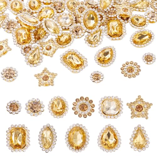Beadthoven Strasssteine zum Aufnähen, gemischte Formen, Kristall-Edelsteine mit Metallbasis, goldene Klaue, flache Rückseite, Strasssteine zum Basteln, Kleidung, Schuhe, Kleider, Schmuckherstellung Beadthoven Strasssteine zum Aufnähen, gemischte Formen, Kristall-Edelsteine mit Metallbasis, goldene Klaue, flache Rückseite, Strasssteine zum Basteln, Kleidung, Schuhe, Kleider, Schmuckherstellung von BB Beadthoven