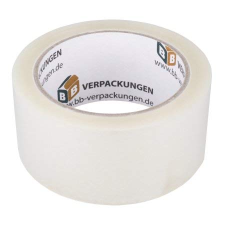 BB-Verpackungen 144 x Klebeband PP28 48 mm x 66 m (Acrylat, leise abrollend und hohe Klebkraft) - Sets zwischen 6 und 144 Rollen von BB-Verpackungen