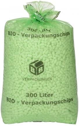 BB-Verpackungen 3x 300 Liter BIO-Verpackungschips BIG (3 Beutel) | antistatisches Füllmaterial, leichte Polsterchips und 100% biologisch abbaubar von BB-Verpackungen