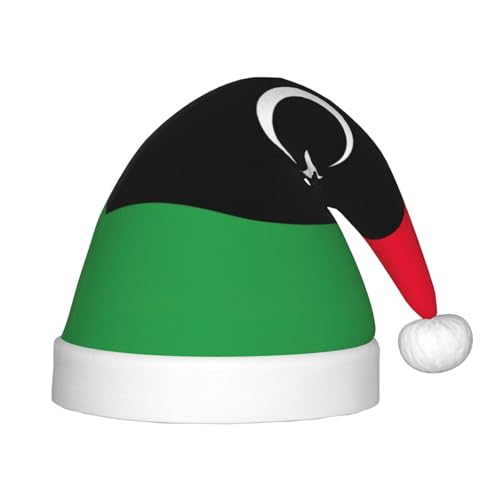 BBEXJIGY Weiche und bequeme Weihnachtsmütze mit Libyen-Flagge von BBEXJIGY