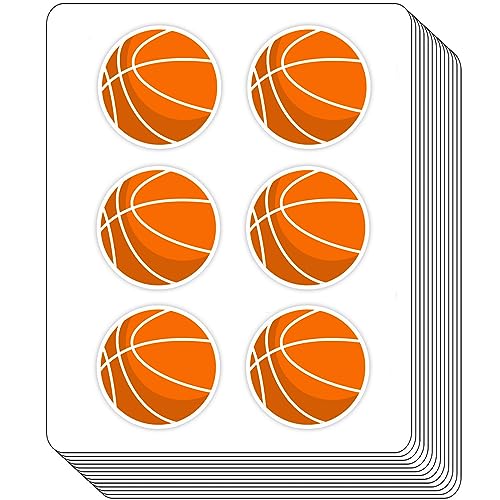 Basketballplaner-Aufkleber, Kalender, Bastelaufkleber für Scrapbook-Aufkleber, Bastelaufkleber, Zeitschriftenaufkleber, DIY-Aufkleber für Kinder (2,5 cm, 200 Stück) von BBRGIRL