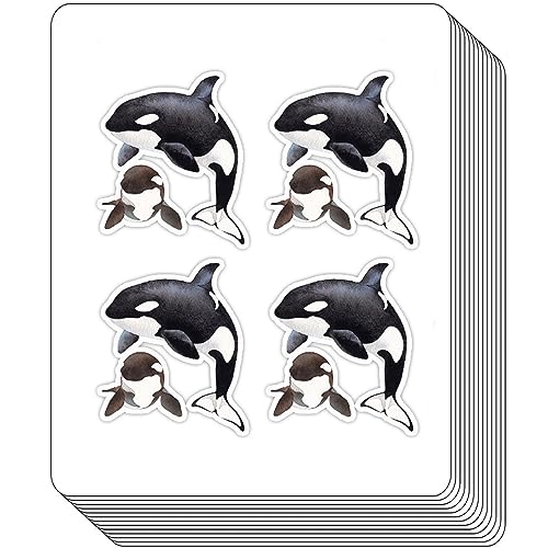 Orca Killerwal-Planer-Aufkleber – bezaubernde Orca Killerwal-Dekorationen für Scrapbook-Aufkleber, Bastelaufkleber, Kalendermagazin-Aufkleber, Ledger-Aufkleber und DIY-Aufkleber für Kinder (2,5 cm, von BBRGIRL