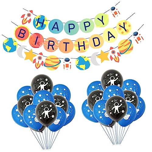 BCOATH 1 Latte-ballon-set Babyballons Geburtstagsbanner Aus Vinyl Alles Zum Geburtstagsballon Alles Zum Geburtstag Dekorationen Geburtstagsparty-zubehör Blue Emulsion von BCOATH