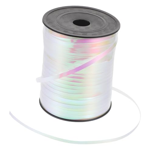 BCOATH 1 Rolle Regenbogenband ribbon bandfeile Geschenkbandrolle dekobänder bastelzeug Verpackungsband holografisches Band Kräuselband zum Basteln Heliumballon Wickelband Hochzeitsband pp von BCOATH