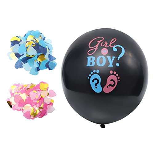 BCOATH 1 Satz Ballon Geschlecht offenbaren Dekorationen geschlecht enthüllen dekoration Junge oder Mädchen offenbaren babyshowerparty kinder mitgebsel kindergeburtstag Emulsion Black von BCOATH