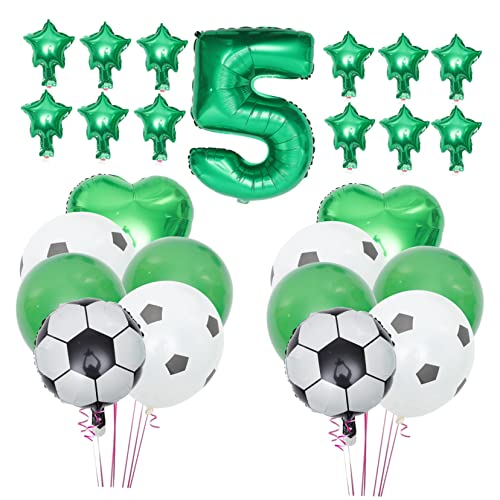 BCOATH 1 Satz Erster Geburtstagsballon Fußball-Partygeschenke 5 Jahre Geburtstagsballon mitgebsel kindergeburtstag mitgebsel für kindergeburtstag Zubehör für Fußball-Geburtstagsfeiern von BCOATH