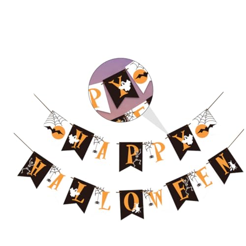 BCOATH 1 Satz Halloween Dekoratives Latte-ballon-set Partyzubehör Halloween-party-luftballons-kit Halloween-ballongirlanden-kit Halloween-ballons-banner Halloween-requisiten Papier von BCOATH