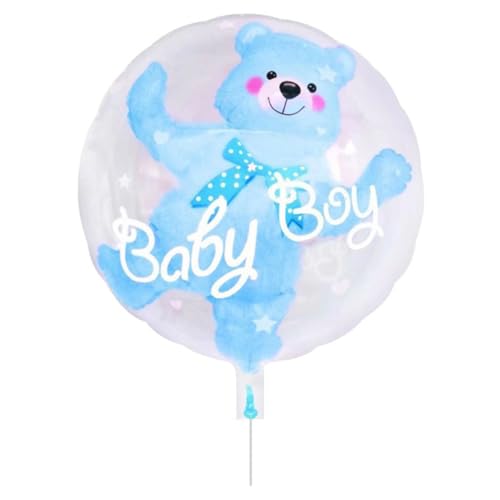 BCOATH 1 Stk transparente Kugel Weihnachtsballon Ballon für die Party Bärenballon klar kinder party kinderparty weihnachtsdeko Bobo-Ballon Geburtstagsparty-Dekoration Aluminiumfolie Blue von BCOATH