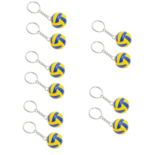 BCOATH 10 Stk Volleyball-Modellspielzeug Schläger Schlüsselanhänger Mini-Volleyballbälle volleyball schlüsselanhänger kinder schlüsselanhänger automatten spielzeuge DIY liefert Legierung von BCOATH