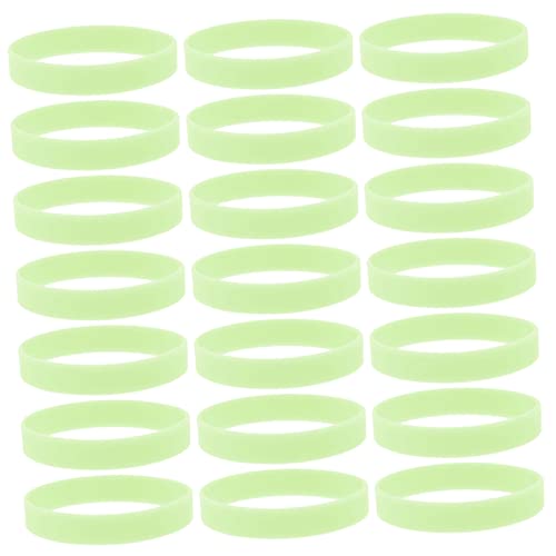 BCOATH 100st Leuchtendes Silikonarmband Neon-armband Glühen Led-sticks Bulk-armbänder Aufdecken Led-licht Botschaften Motivationsarmbänder Große Leuchtstäbe Stolz-aufkleber Kieselgel von BCOATH