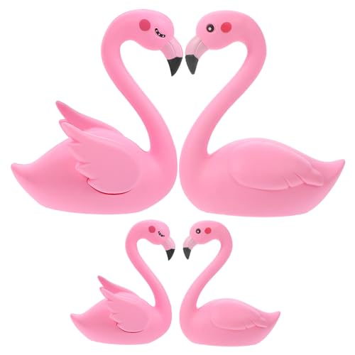 BCOATH 12 Stk Dekoration Zum Kuchenbacken Flamingo-kuchenverzierungen Kuchen Topper Flamingo-miniatur Autodekorationen Kuchendekorationen Flamingo-figur Flamingo-partydekorationen von BCOATH