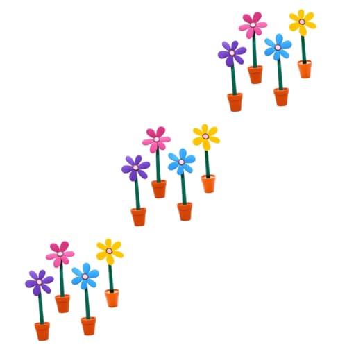 BCOATH 12 Stk Kugelschreiber für Kinder schulzeug farbige kugelschreiber Schreibwarenset Blumenstifte Kugelschreiber mit künstlichen Blumen Schreibstift Kugelschreiber für Schüler von BCOATH