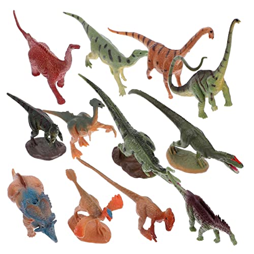 BCOATH 12pcs Kinder Dinosaurier Spielzeugsimulation Dinosauriermodell Dinosaurier Skulptur Dinosaurier Ornament Tischdekoration von BCOATH