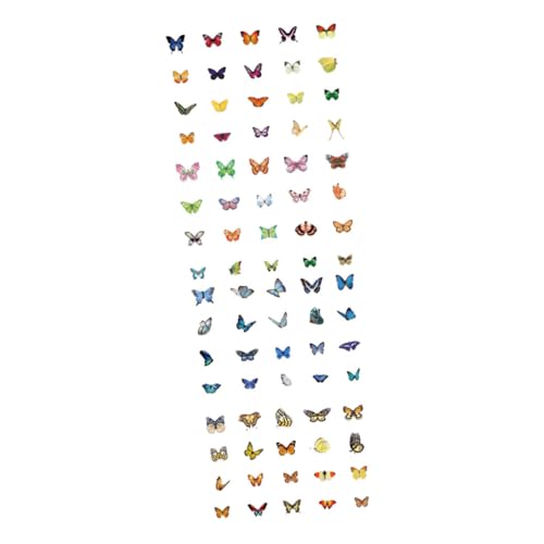 BCOATH 160pcs Scrapbook Butterfly Decals Dekorative Abziehbilder DIY -Aufkleber Daily Planer Sticker von BCOATH