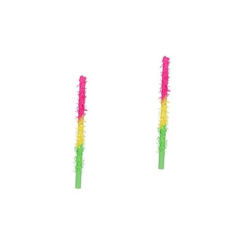 BCOATH 2 Stk Piñata-Sticks Kidcraft-Spielset Geburtstag Krachmacher Strumpfwaren Piñata-Stab kinder mitgebsel kindergeburtstag Geburtstag Piñata Geburtstag Spielzeug Papier Colorful von BCOATH