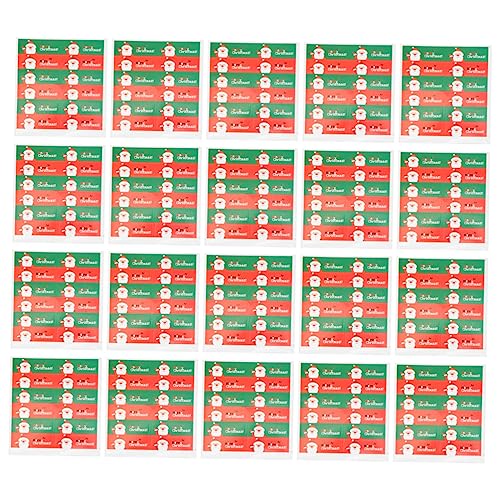 BCOATH 20 Blätter Verpackung dekorative Aufkleber Massenaufkleber Siegel Aufkleber Scrapbooking Sticker Scrapbook Stickers Geschenketiketten Weihnachtsaufkleber Selbstklebende Aufkleber von BCOATH