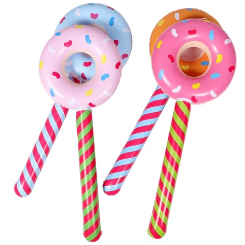 BCOATH 20 Stk Aufblasbarer Donut-Stick Party aufblasbare Donut-Sauger hühner spielzeug flickzeug luftmatratze Lutscher sommer aufblasbares spielzeug PVC aufblasbares Spielzeug für Kinder von BCOATH