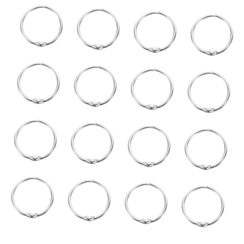 BCOATH 20 Stück Teiliges Metall Buchringe Runde Binderinge für Karteikarten Scrapbook Loseblatt Ordner Einfach zu Öffnen und Schließen Vielseitig für DIY Kalender Notizblock BCOATH 20 Stück Teiliges Metall Buchringe Runde Binderinge für Karteikarten Scrapbook Loseblatt Ordner Einfach zu Öffnen und Schließen Vielseitig für DIY Kalender Notizblock von BCOATH