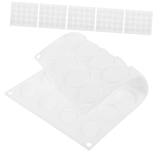 BCOATH 24er Set Silikonformen Für DIY Retro Wachs Stempel Runde Backmoulds Für Dekoration Lutscher Schokolade Und Kekse Inkl Doppelseitiger Klebestreifen von BCOATH