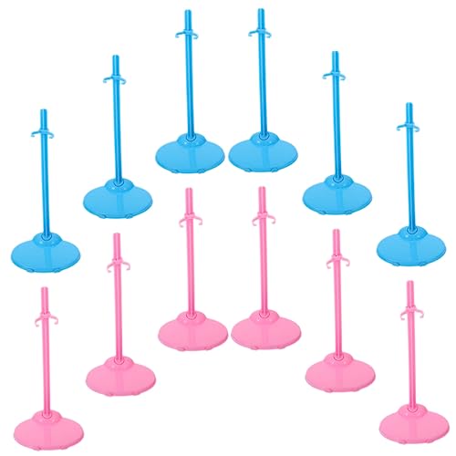 BCOATH 24st Puppe Stehender Clip Puppenständer Mini-Puppen Puppen Unterstützen Mini-Mannequin-Modell Minispielzeug Für Mädchen Stützständer Für Puppen Puppenregal Puppenhalter Plastik von BCOATH