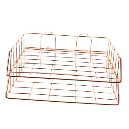 BCOATH 2St Mesh-Schreibtisch-Organizer Halter für Briefablage Büroaufbewahrung und -organisation office organizer büro organizer Zeitschriftenhalter fürs Büro Schreibtischablage Eisen von BCOATH