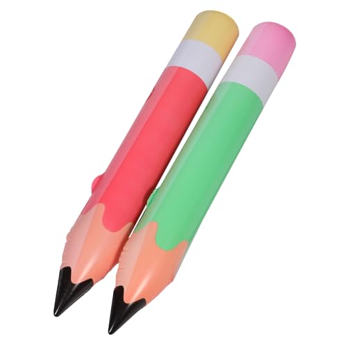 BCOATH 2st Aufblasbarer Bleistift Riesenbleistift Für Requisite Neuheit Bleistift Riesige Buntstift-requisite Weihnachtsgroße Bleistifte Riesige Bleistiftstütze Jumbo-buntstifte Pvc von BCOATH