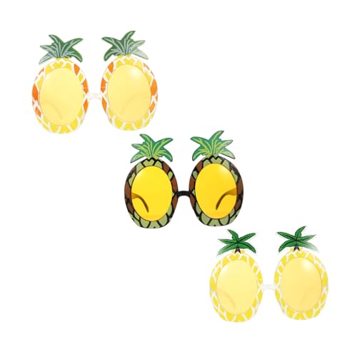 BCOATH 3st Hawaiianische Brille Strandsonnenbrille Tropische Ausgefallene Brillen Fiesta-party-brille Bulk-sonnenbrille Luau-party-sonnenbrille Tropische Sonnenbrille Flamingo-brille Ac von BCOATH