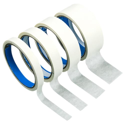 BCOATH 4 Rollen Abdeckkleber Klebeband Für Aquarellmalerei Malerwandband Zeichenbänder Diy Klebeband Künstler-abdeckband Mehrzweckwerkzeug Abdeckband Zum Lackieren Farbband Weiß Papier von BCOATH