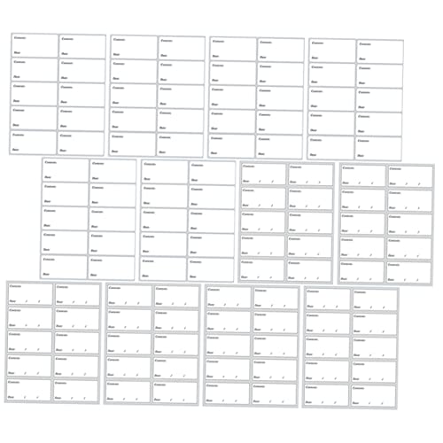 BCOATH 40 Blatt Leere Lebensmitteletiketten Selbstklebende Flaschenetiketten Für Haushaltsboxen Abnehmbare Aufkleber Für Und Marmeladengläser Wasserfest Und Gut von BCOATH
