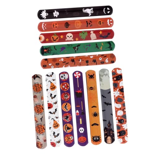 BCOATH 48 Stück Slap-armband, Halloween-armband, Handgelenk-dekoration, Partygeschenke Für Kinder von BCOATH