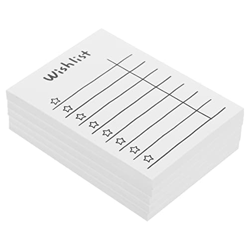 BCOATH 5 Bücher Mit Tragbarem Note Pad Nicht-stick Small Note Pad Multifunktionsnotierpapier Office Memo Pad von BCOATH