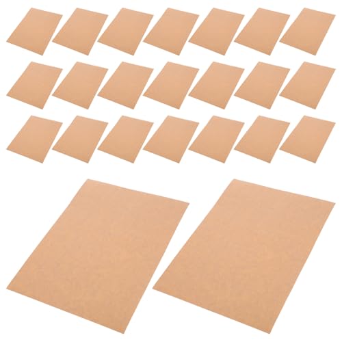 BCOATH 50 Blatt A4-kraftpapier-aufkleberetiketten, Beschreibbar, Bedruckbar, Leeres Kraftpapier, Leere Aufkleber, Kraftpapier, Selbstklebendes Kraftpapier Für Partygeschenke Und von BCOATH