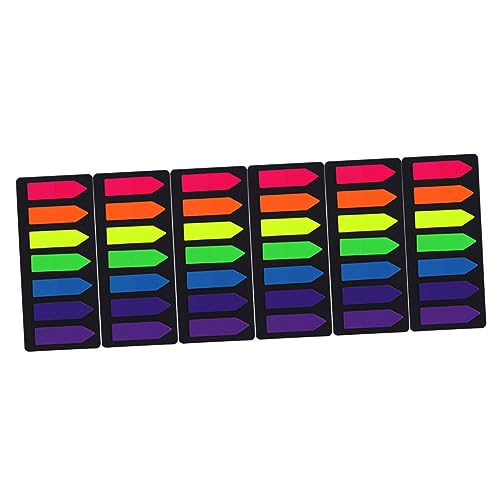 BCOATH 6 Sets Fluoreszierende Haftnotizen Pastellfarben Mit Bunten Klebezetteln Für Notizen Und Beschriftungen Ideal Zum Organisieren Und Markieren Von Seiten von BCOATH