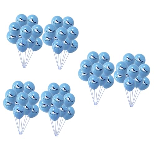 BCOATH 60 Stück Ballon Mariposas Decorativas Para Pared Wal Partygeschenke Partydekorationen Hai Thema Dusche Partygeschenke Partydekoration Emulsion Blau von BCOATH