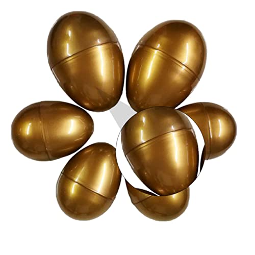 BCOATH 6St osterparty gefallen leere Ostereierschalen metallisches goldenes Ostern kinder ostereier fillable easter eggs spielzeuge Eierspielzeug für Kinder Osterspielzeug für Kinder von BCOATH