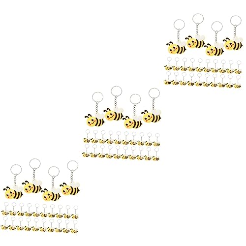 BCOATH 72 Stk Biene Schlüsselanhänger Mama dekor PVC-Cartoon-Bienen-Schlüsselanhänger Panda bienen bienen zubehör Schlüsselbund geschenktasche Niedlicher Cartoon-Bienen-Anhänger von BCOATH