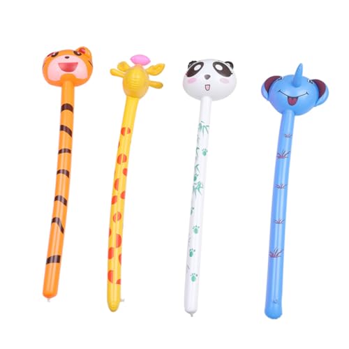 BCOATH 8 Stk Tierkopf kinder deko für kinder kinderspielzeug Ballon aufblasbare Giraffe tierisches Stockspielzeug Kinder aufblasbare Stöcke PVC von BCOATH