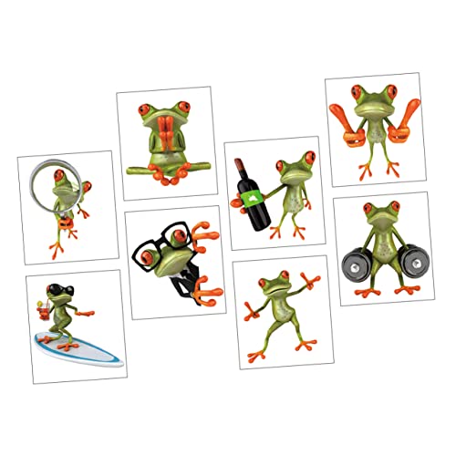 BCOATH 8St Kreativer Frosch Auto Aufkleber Frosch Fenster haftet Frösche Autoaufkleber Auto-Aufkleber-Embleme Frog Sticker Frogs Aufkleber Dekorativer Aufkleber Wandtattoo Frösche PVC von BCOATH