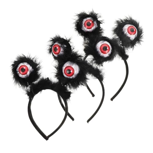 BCOATH 9 Stk Halloween-party-haar-accessoire Leuchten Haar Kopfschmuck Leuchtendes Stirnband Mit Augäpfeln Augapfel-design Hexenhut Stirnbänder Halloween-kopfschmuck Leuchtendes Haarband von BCOATH