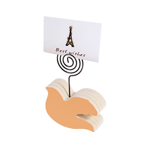 BCOATH Foto Büroklammer Dekorationen Für Zu Hause Halter Für Büroklammern Büro-memo-clip Tischdeckenklammern Halter Aus Holz Geschäftsinhaber Cartoon-tier-holz-notizordner Beige Hölzern von BCOATH